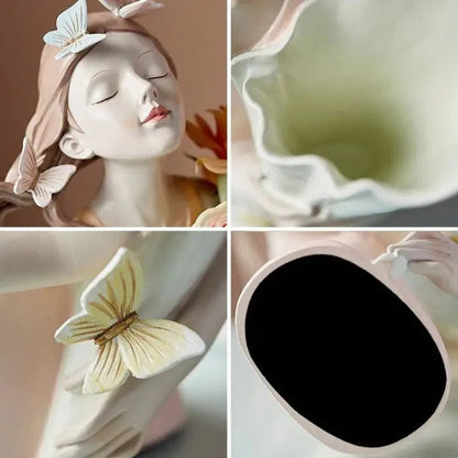 BowLift | Ceramic vase Butterfly girl – Elegant & modern flower vase