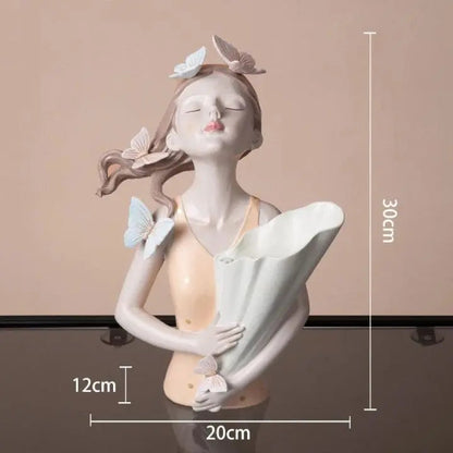 BowLift | Ceramic vase Butterfly girl – Elegant & modern flower vase