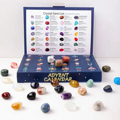 Skanto | GemNova Crystal Advent Calendar – 24-Day Calendar with Natural Stones & Magical Look