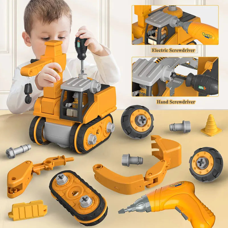 Skanto | Constructo Build & Play Vehicle Set – Educational Toy for Kids (120+ Pieces)