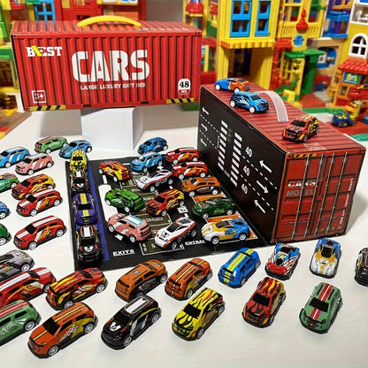 BowLift | Kids Diecast Car Track Garage Playset