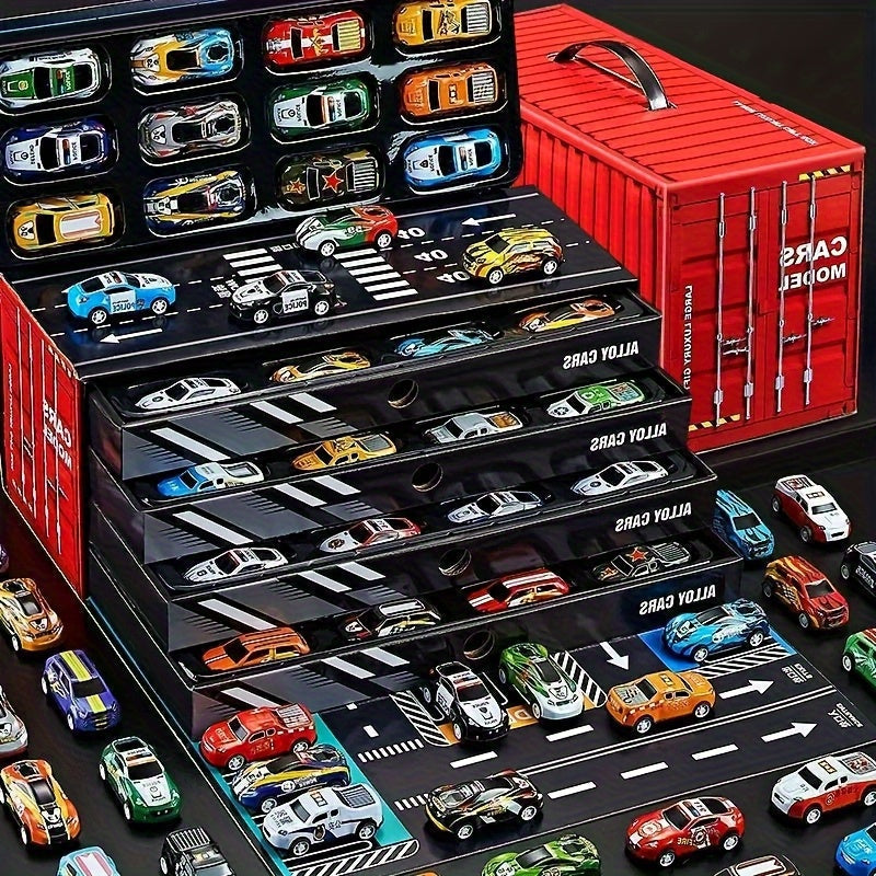 BowLift | Kids Diecast Car Track Garage Playset
