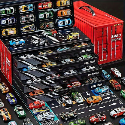 BowLift | Kids Diecast Car Track Garage Playset