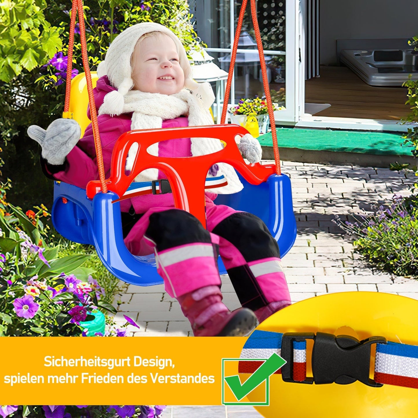 Children's swing Baby swing 3 in 1 | Brehn