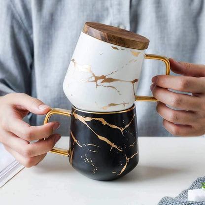Kintsugi Nordic Ceramic Tall Mug | Karnz