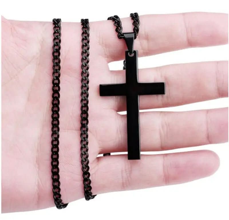 Kalsten | Classic men's necklace with stainless steel cross pendant