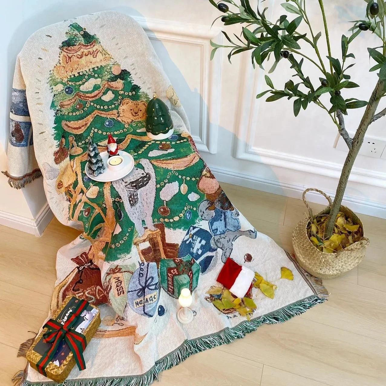 Skanto | Christmas Blanket with The Nutcracker, Soft Fleece, Perfect for Decoration and Winter Evenings