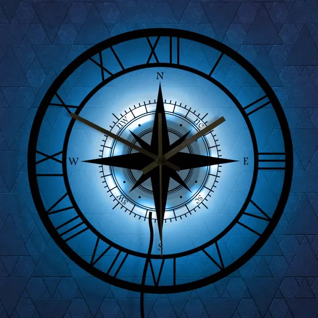 Skanto - Nautical Compass Wall Clock