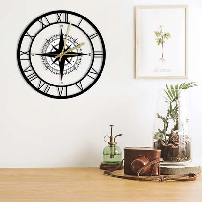 BowLift | Nautical Compass Wall Clock