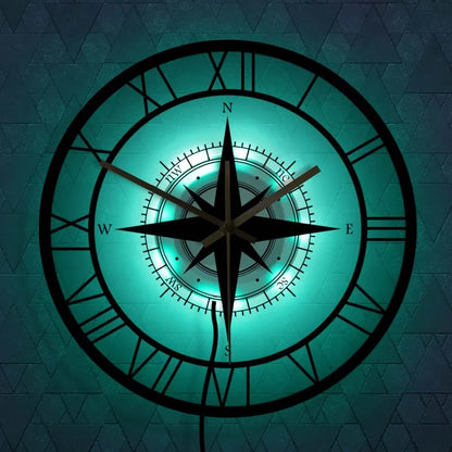 BowLift | Nautical Compass Wall Clock