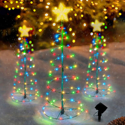 Skanto | SolarGlow Christmas Tree – Wireless LED Outdoor Lighting Powered by Solar Energy