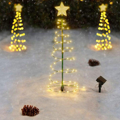 Skanto | SolarGlow Christmas Tree – Wireless LED Outdoor Lighting Powered by Solar Energy