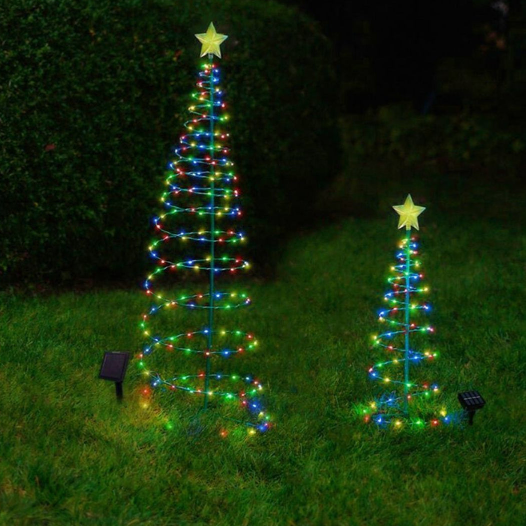 Skanto | SolarGlow Christmas Tree – Wireless LED Outdoor Lighting Powered by Solar Energy