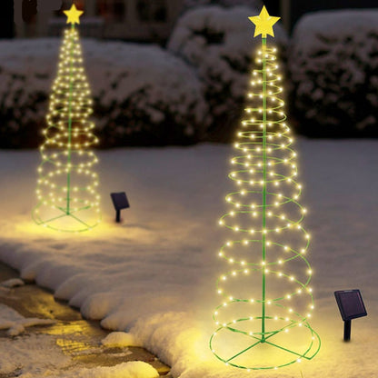 Skanto | SolarGlow Christmas Tree – Wireless LED Outdoor Lighting Powered by Solar Energy