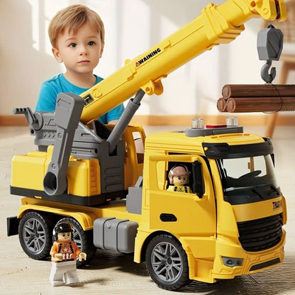 Skanto | Construction Vehicle with Lights, Sound, and Movable Crane Arm (Ages 3+)