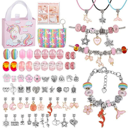 Skanto | Creative Bracelet Making Kit for Girls with Sparkly Charms