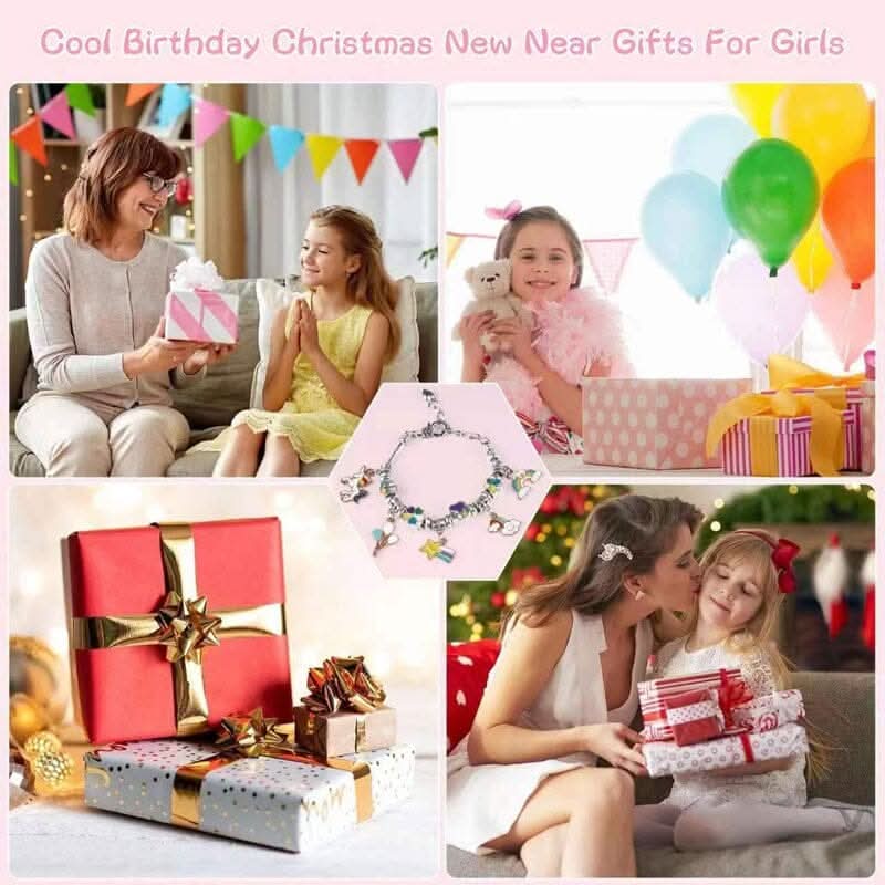 Skanto | Creative Bracelet Making Kit for Girls with Sparkly Charms