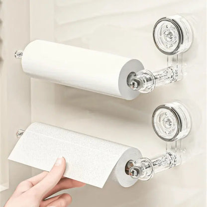 BowLift | Kitchen roll holder with vacuum suction cup – Drill-free & reusable