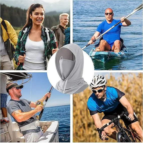 Cooling multi-functional balaclava — sun protection with UPF 50