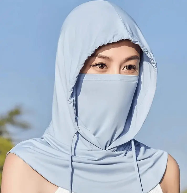 Cooling multi-functional balaclava — sun protection with UPF 50