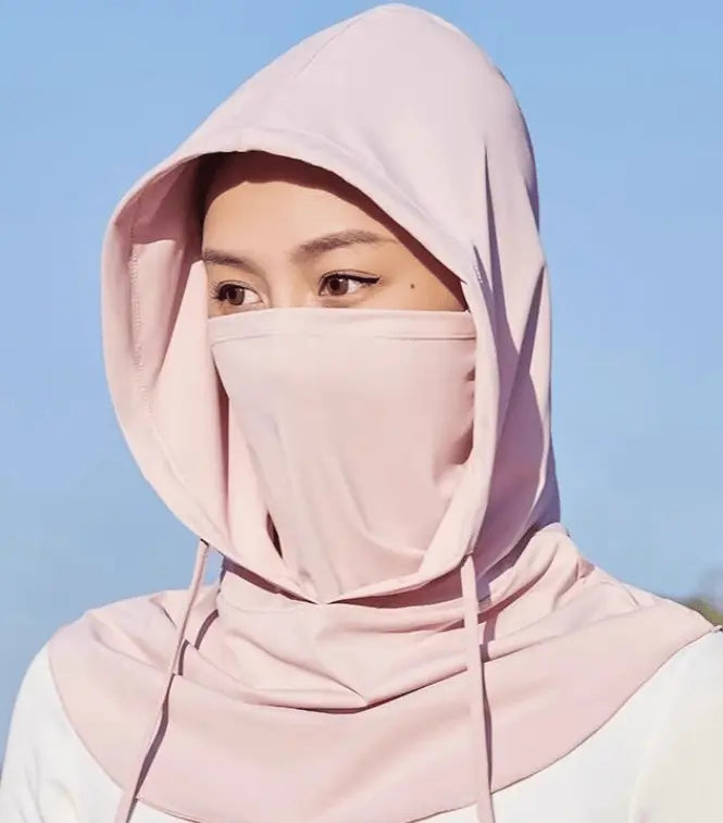 Cooling multi-functional balaclava — sun protection with UPF 50
