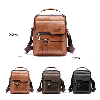 Kalsten | Men's Genuine Leather Shoulder Bag | Durable, Adjustable Strap & Ideal for Work or Leisure