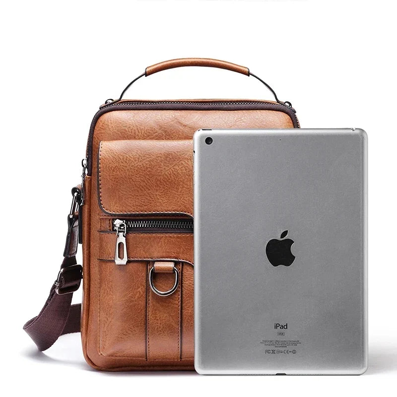 Skanto | Men's Genuine Leather Shoulder Bag | Durable, Adjustable Strap & Ideal for Work or Leisure