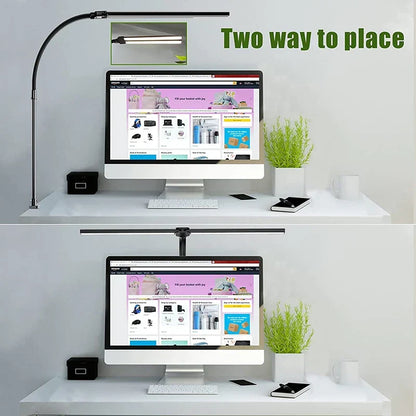 Skanto | DeskLight - Modern Double-Head LED Desk Lamp, Stylish Office Lighting