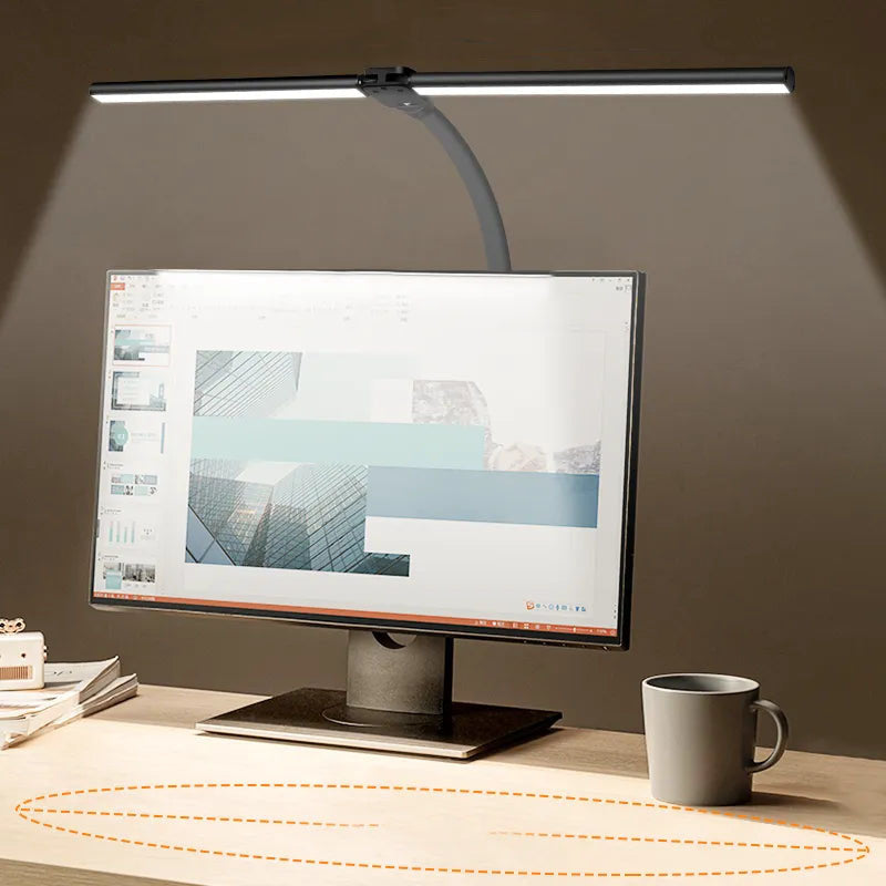 Skanto | DeskLight - Modern Double-Head LED Desk Lamp, Stylish Office Lighting