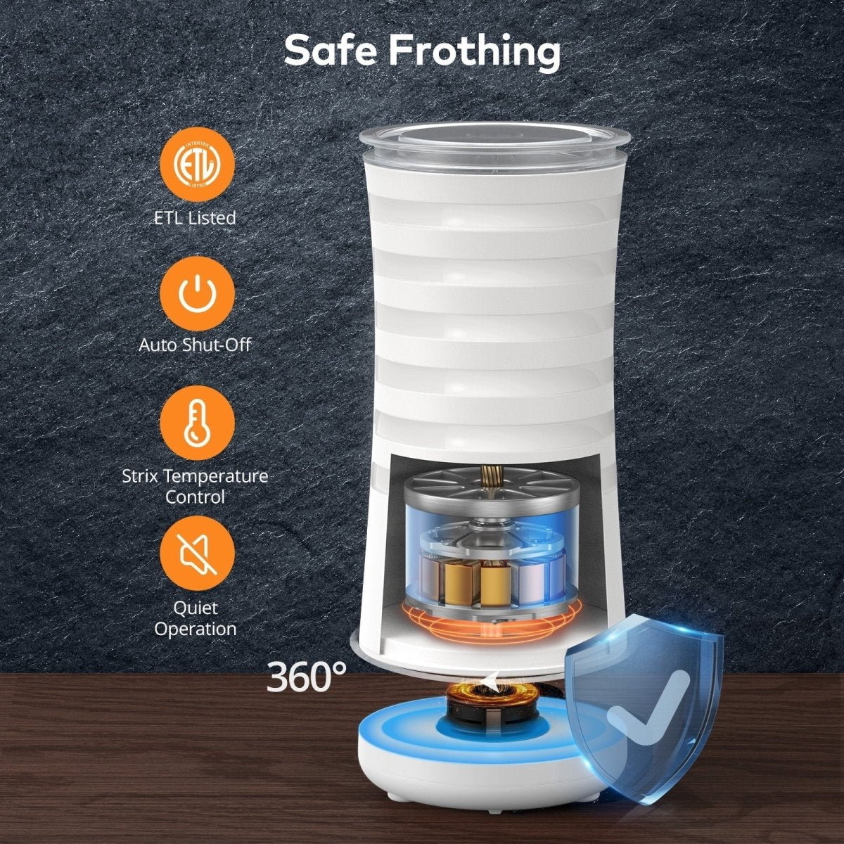 Skanto | 4-in-1 Milk Frother & Steamer for Barista-Quality Coffee