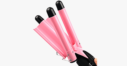 BowLift | Salon Quality Triple Barrel Curling Iron, Perfect Quick Curls Deep Waves