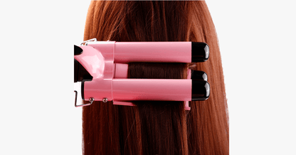 BowLift | Salon Quality Triple Barrel Curling Iron, Perfect Quick Curls Deep Waves