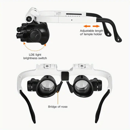 BowLift | LED magnifying glass – Hands-free precision with adjustable zoom