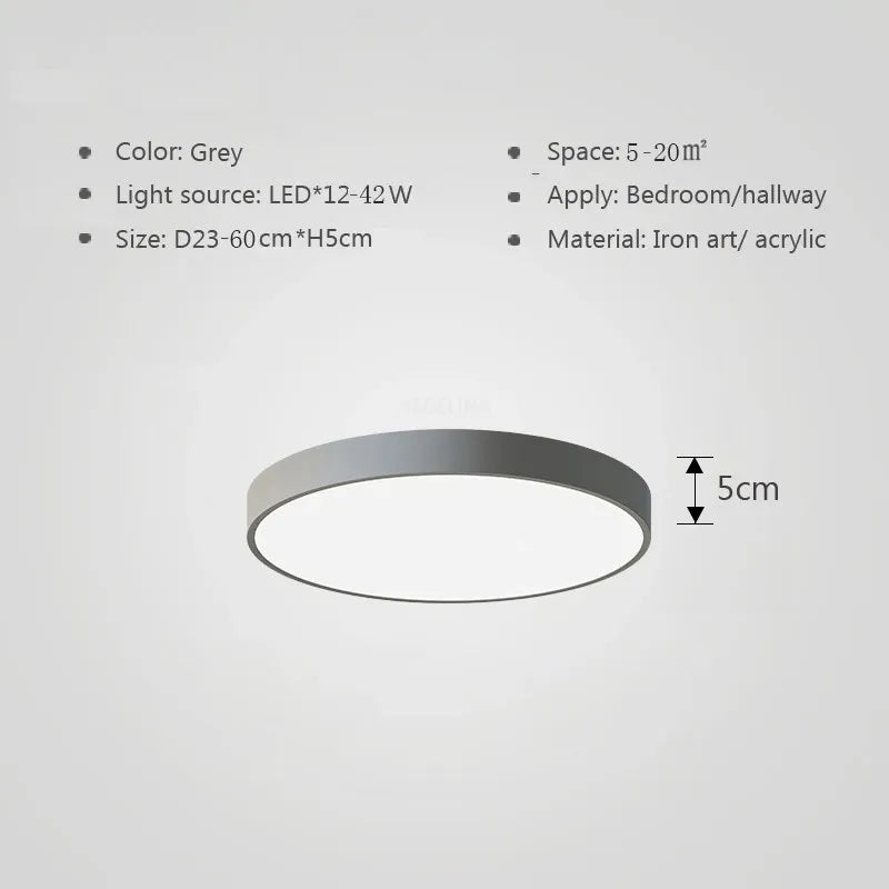 Multicolor LED Ceiling Lamp – Modern Colorful Light for Living Room and Bedroom | Karnz