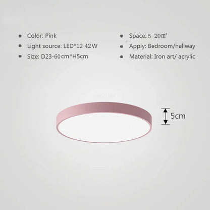 Multicolor LED Ceiling Lamp – Modern Colorful Light for Living Room and Bedroom | Karnz