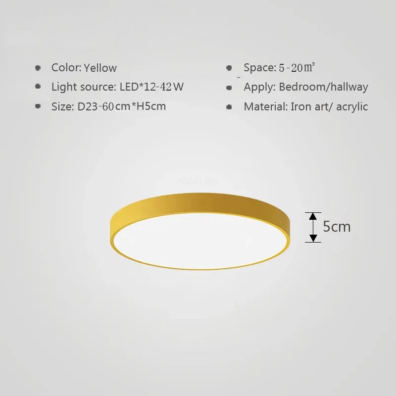 Multicolor LED Ceiling Light – Modern, colorful lighting for living room and bedroom