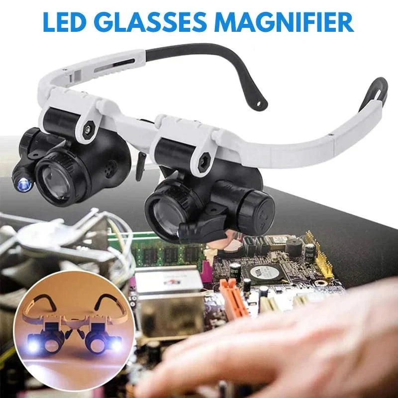 Skanto | LED Magnifying Glasses with 8x, 15x, and 23x Magnification for Detailed Viewing and Precision Work