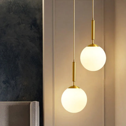Luxurious Gold Pendant Light – Modern Hanging Light for Staircase or Living Room | Skanto