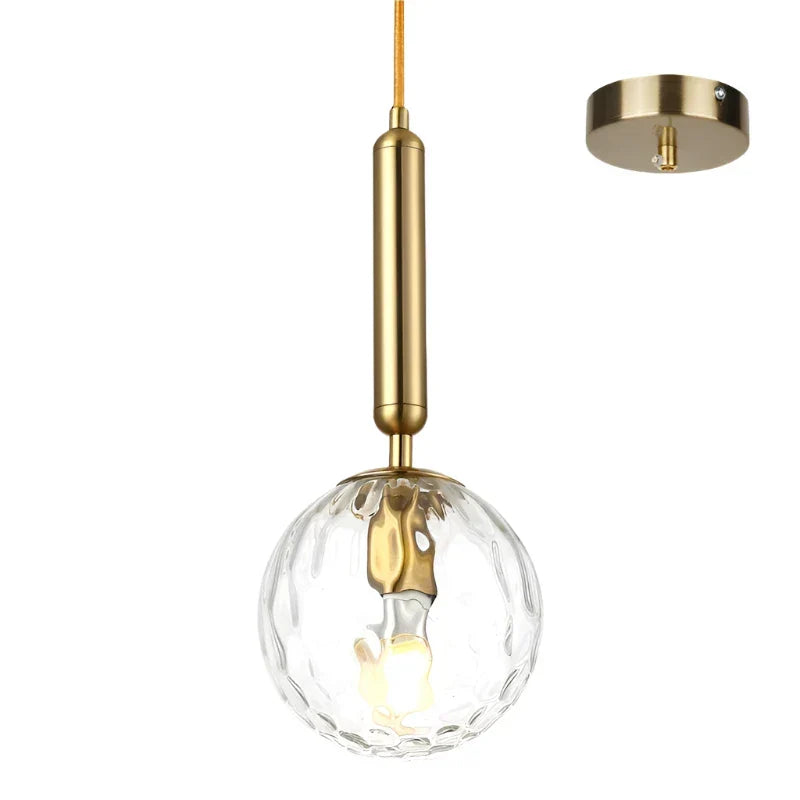 Luxurious Gold Pendant Light – Modern Hanging Light for Staircase or Living Room | Skanto