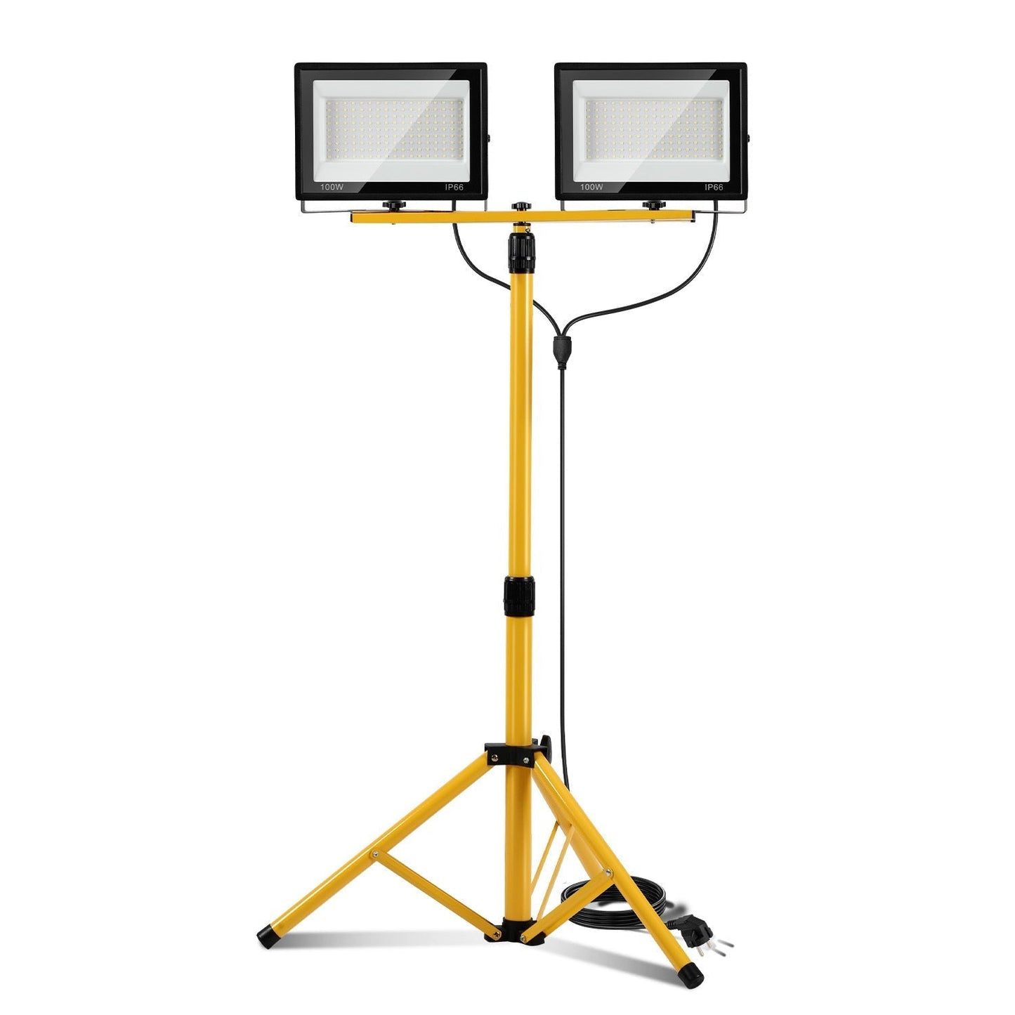 LED Construction Spotlight 2 x 50W/100W/200W with Adjustable Tripod | Karnz