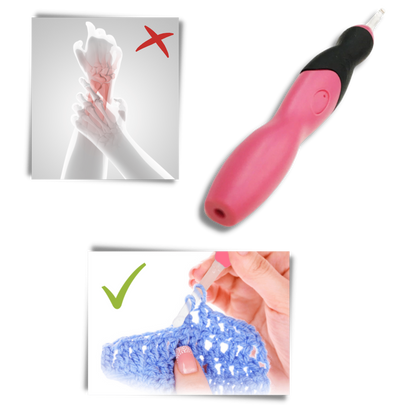 Ergonomic LED Crochet Hook Set