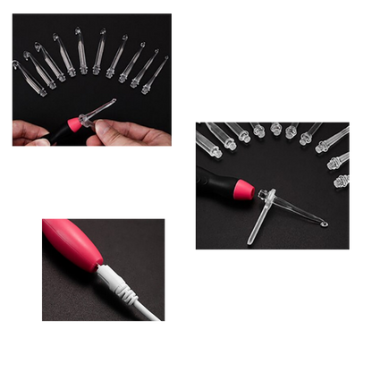 Ergonomic LED Crochet Hook Set