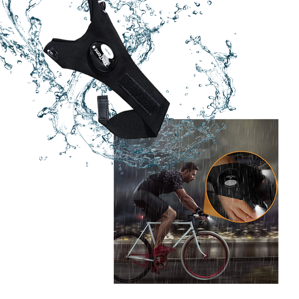 A Pair of LED Gloves with Waterproof Lights