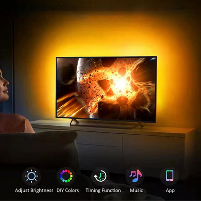 Skanto | Smart LED Light Strips for TV with HDMI Sync Box