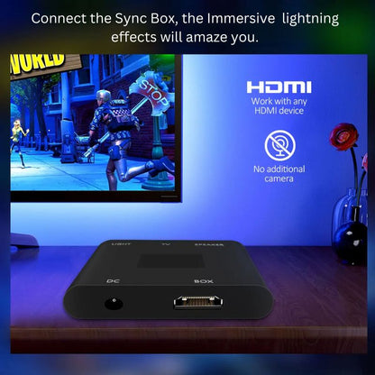 Skanto | Smart LED Light Strips for TV with HDMI Sync Box