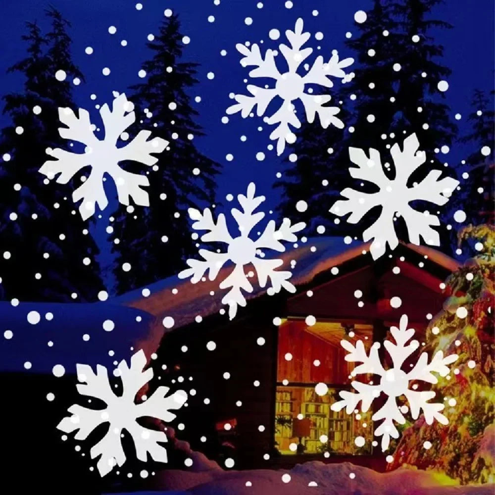 Skanto | LumiFlake LED Snowflake Projector – Magical Christmas Lighting with USB Connection, Weatherproof for Indoor & Outdoor