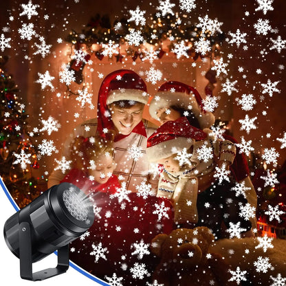 Skanto | LumiFlake LED Snowflake Projector – Magical Christmas Lighting with USB Connection, Weatherproof for Indoor & Outdoor