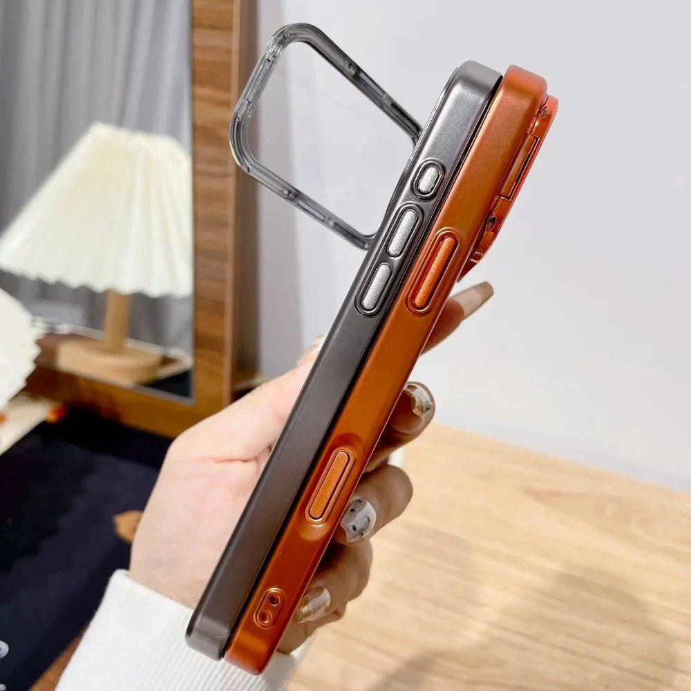 Ultra-fine Premium Case with Foldable Camera Stand for iPhone 17 Series