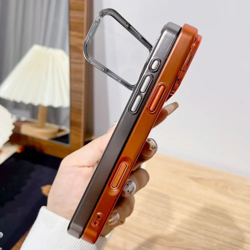 BowLift | Ultra-thin iPhone 17 Case with Foldable Camera Stand & Glass Protection