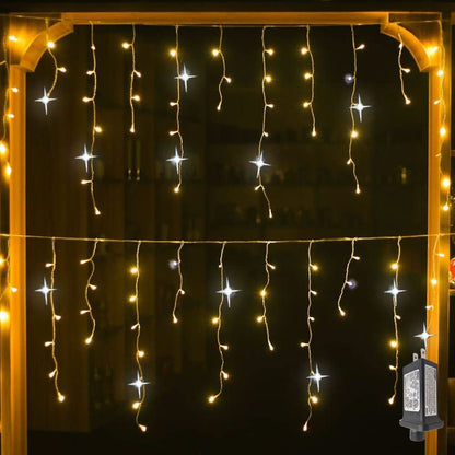 Skanto | LED Garden Curtain 4 x 0,6 m with Weather-Resistant Elegance